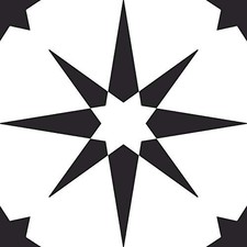 FP2948 Altair Peel  Stick Floor Tiles, Black 12"L x 12"W x 0.06"T