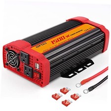 1500W Power Inverter DC 12V to 110V AC Converter 1500 Watt/Modified Sine Wave