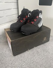 Salomon Team Prolink Junior Ski Boots Nordic Cross Country Kids UK 12 /  EU 30.5