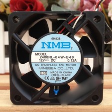 1PCS New NMB 2408NL-04W-B46 DC 12V 0.12A 6020 6CM 3 Pin cooling fan QW
