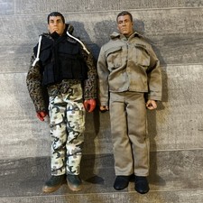 Vintage Lot Of 2 GI JOE Hasbro 12 Action Figu...