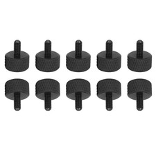 10-Pack M3x6mm Knurled Thumb Screws for PC Computer Cases Aluminum Alloy