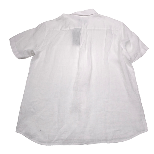 Vineyard Vines White Short Sleeve Linen Oxford Button Down Shirt Mens Size Large - Picture 9 of 9