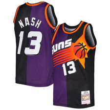Mitchell  Ness Steve Nash NBA Swingman Alternate Jersey Suns 1996 Black Men  s L