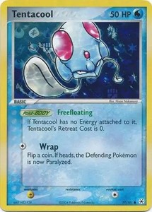 Tentacool - 77/101 - Pokemon Ex Hidden Legends Reverse Holo NM