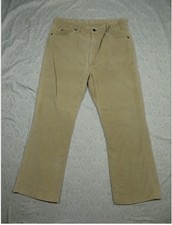 Vintage Levi's 517 Corduroy Pants Tan 80  s Boot Cut 36 x 27 Made in USA