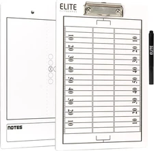 Football White Dry Erase Coaches Clipboard | Double-Side Football Coaching White