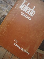Triumph Toledo 1300 Owner's Handbook
