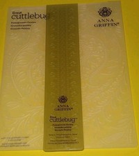 Cricut Cuttlebug Anna Griffin Pomegranate Paisley Embossing Folder W/Border Set