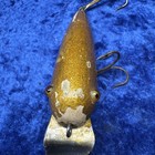 Vintage Wooden Folk Art Wiggler Type Lure Glass Eyes — photo 5