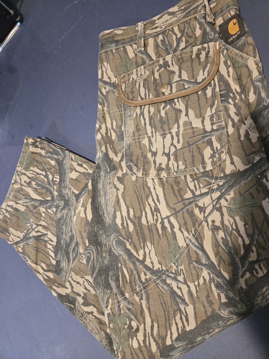Carhartt Mossy Oak Canvas Camo Pants 40x30 | eBay