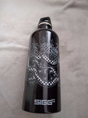 Sigg Trinkflasche   schwarz   0,6 l   neu und unbenutzt (Motiv Dragon)