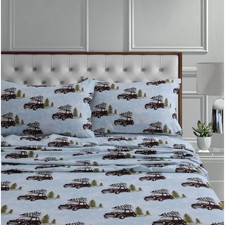 Tribeca Living Flannel Sheets Queen Size Deep Pocket 100 Cotton 170 GSM Extra D