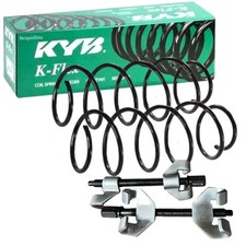 2x KYB Fahrwerksfeder Hinten + Federspanner für RENAULT ZOE Electric 06.12-