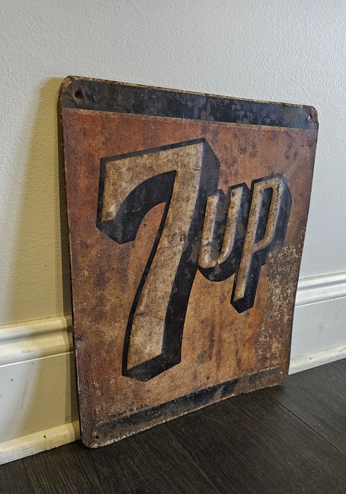 letrero metálico vintage 7 up Foto 3 de 4
