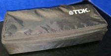 TDK Cassette Tape Carrying Case Vintage 80s Retro Music