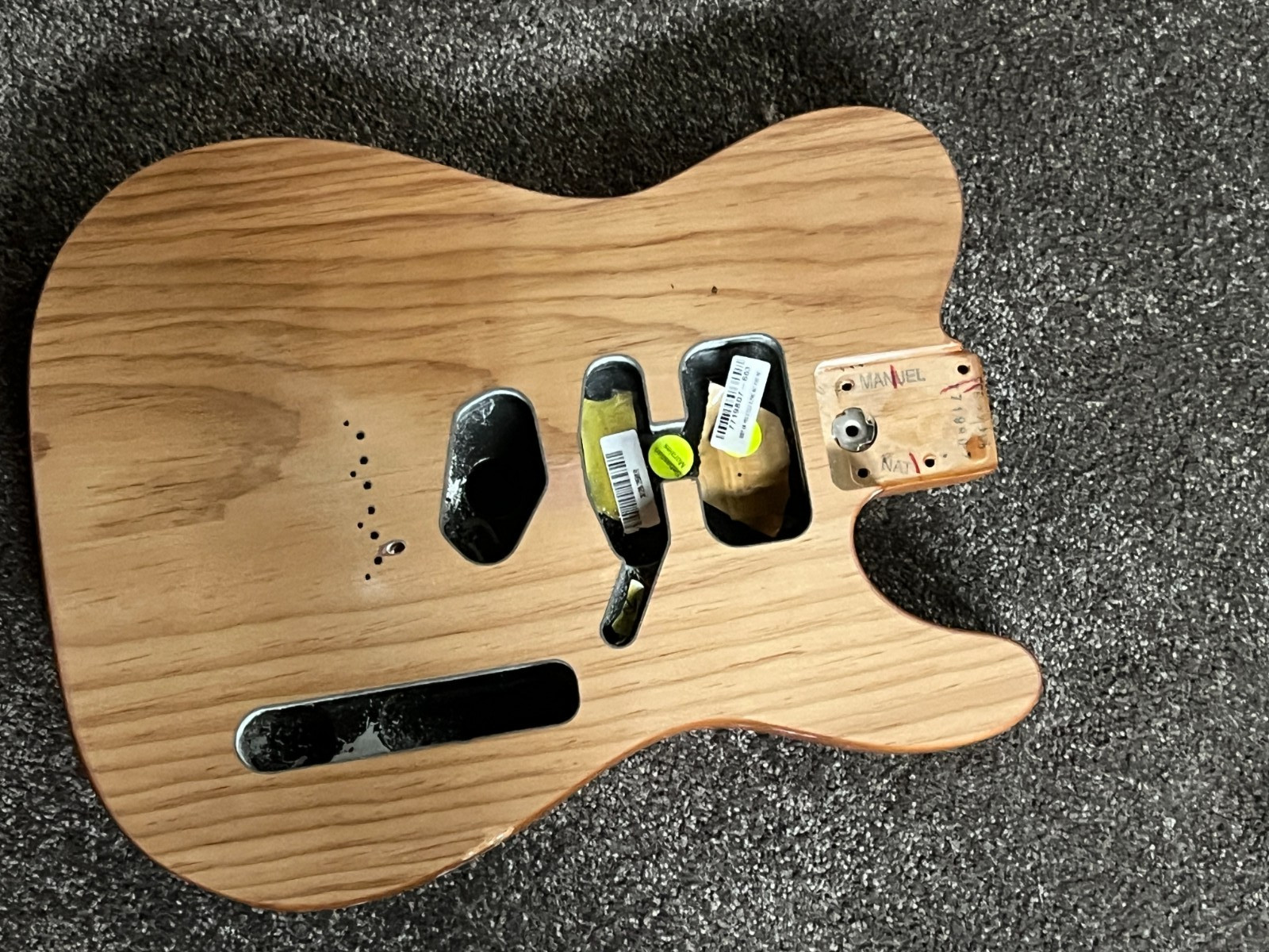 Fender American Professional II Telecaster guitar body pine unfinished
