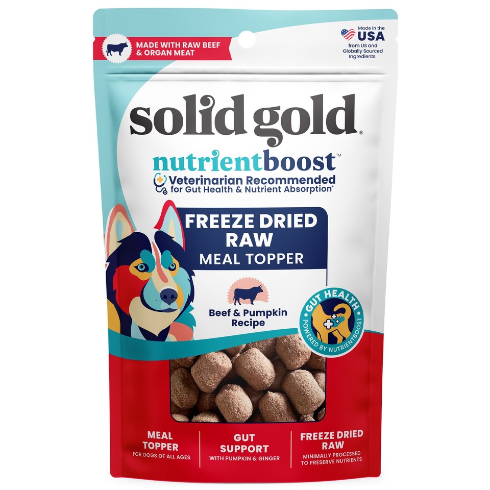 Freeze Dried Raw Meal Topper, For Dogs, All Ages, Beef & Pumpkin Recipe, 1.5 oz