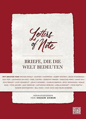 Letters of Note - Briefe, die die Welt bedeuten Buch Heyne Verlag