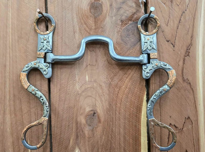 Tyler Square Port with Copper Floral Curved Shanks
