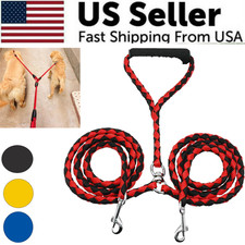 Dual Automatic Retractable Dog Double Headed Belt Leash Pet Collar Walking Lead