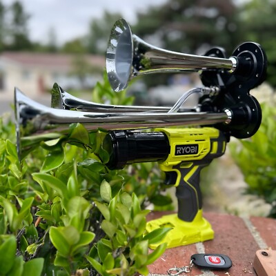 Ryobi Impact Drill Train Horn 18v with Remote Control - BossHorn