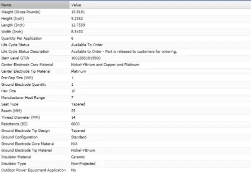 6 bujías Bosch Platinum para GMC ACADIA V6-3,6 L 2007-2008 Foto 2 de 4