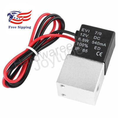 2 Way Normally Closed DC 12V Electric Solenoid Air Valve 1/4'' NPT