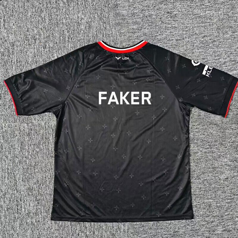 New 2025 LCK Team T1 Uniform Jersey S15 Faker TShirt LOL