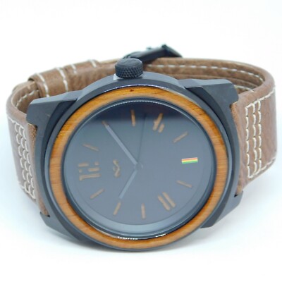 MARLEY WM-FA006 Capsule Leather Quartz Analog Men's Watch New Battery