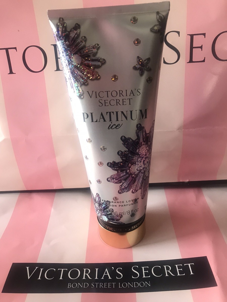 NEW Victoria's Secret Full Size Fragrance Body Lotion fl oz Platinum Ice - Main Image