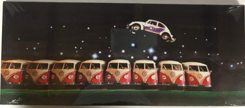 4 Different VW Beetle Canvas designs 24"x 10" On A Wooden Stretcher Frame - Picture 3 of 5