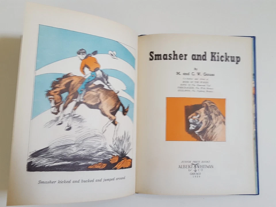 Smasher and Kickup by M. and C.W. Gauss         1939 Hardcover Book Foto 3 de 4