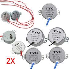 AC 12/110/220V TYC-50 4W 50/60Hz Synchronous Motor 2.5/3/5/6RPM For Microwave 2X