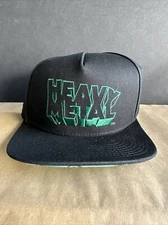 Heavy Metal Magazine Black Snapback Hat - Deluxe Ryan Christensen Art Underbrim