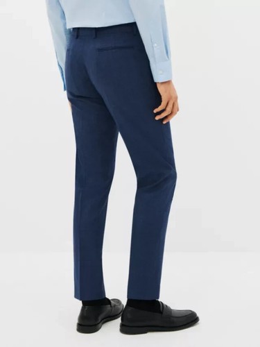 Kin John Lewis Suit Trousers 38 Long Slim Royal Blue Wool Blend BNWT RRP£69 - Picture 13 of 24