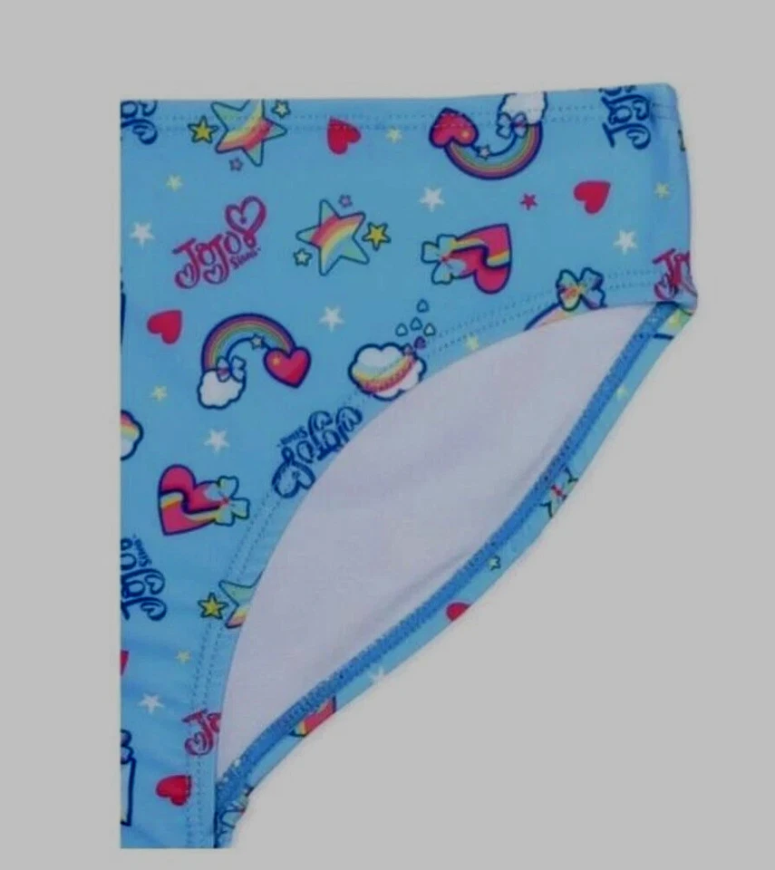 Jojo Siwa Girls Blue 2pc Be Cool Vibes Tankini Swimming Bathing Suit Large 10-12 - Image 3 of 4