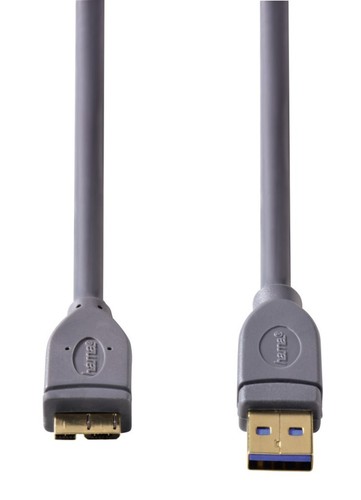 Hama HQ 3m USB 3.0 USB-Kabel Micro-B-Stecker Micro-USB Gold geschirmt PC HDD Hub - Bild 2 von 3