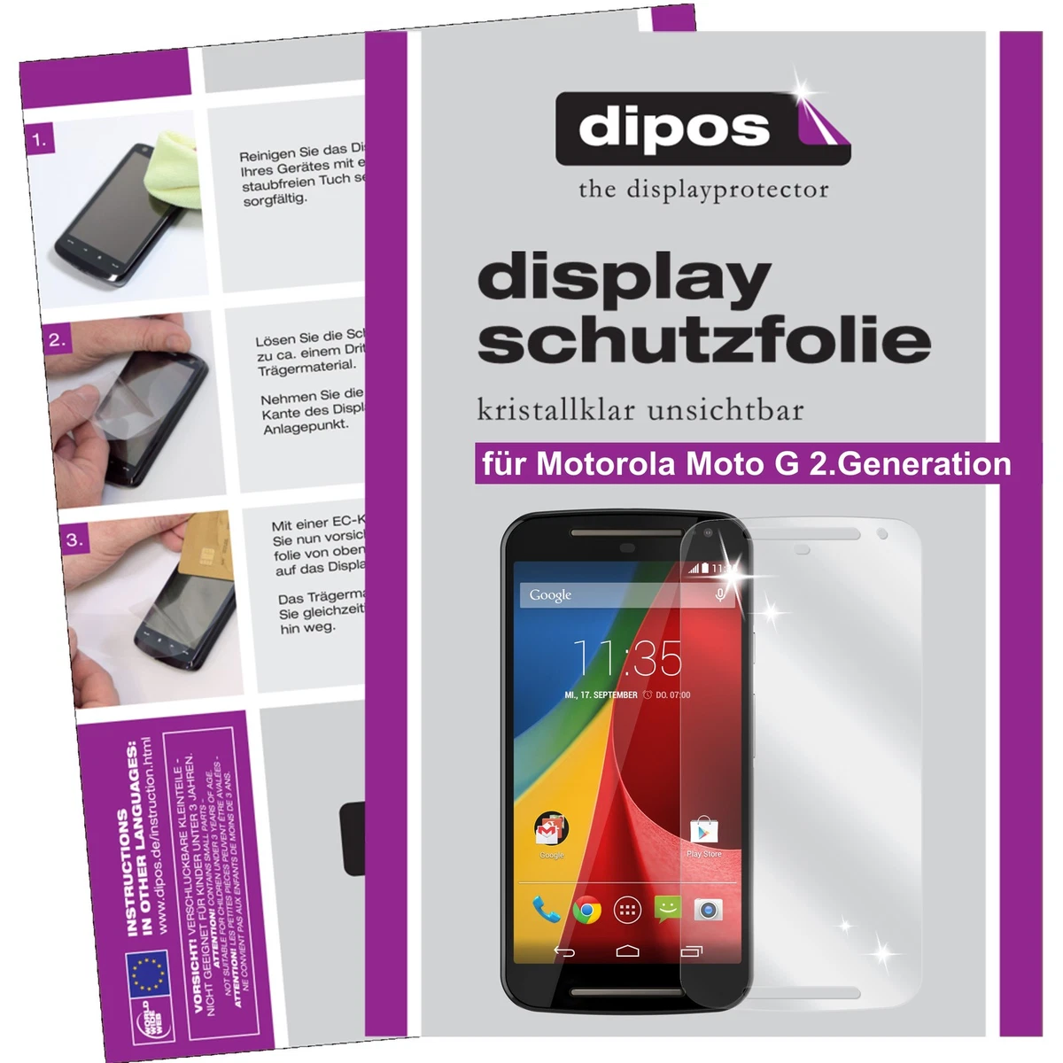 Brotect Pellicola Opaca Per Motorola Moto G7 Power – Vetro Ibrido 9H, Anti-Riflesso, Made In Germany