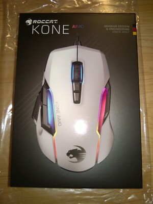 ROCCAT Kone AIMO Remastered Wired PC Gaming Mouse White (ROC11820WE)