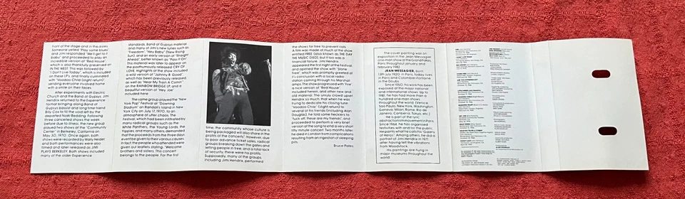 JIMI HENDRIX - CASSETTE TAPE - THE JIMI HENDRIX CONCERTS - Image 3 of 4