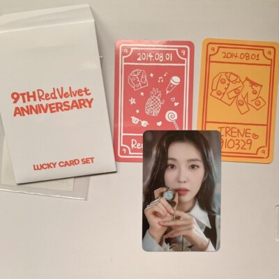 red velvet アイリーン 誕生日会 センイル パーティー トレカ Red velvet Irene 9th anniversary lucky card photocard set sealed