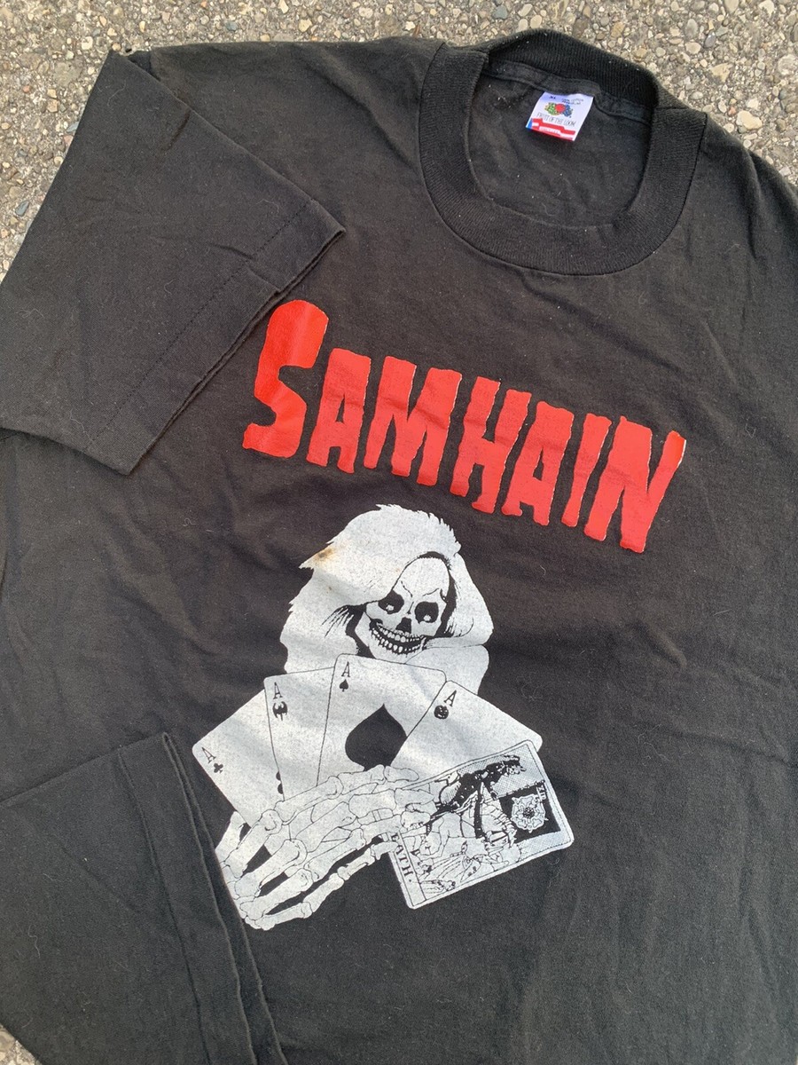 Vintage SAMHAIN T-shirt Glenn Danzig Misfits Death Dealer 80s/90s | eBay Vintage SAMHAIN T-shirt Glenn Danzig Misfits Death Dealer 80s/90s | eBay