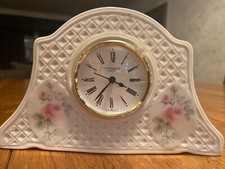Irish Parian Donegal Belleek Decorative China/Porcelain Small Mantel Clock