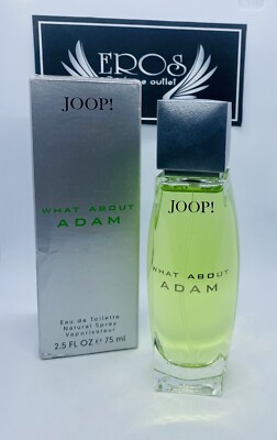 JOOP! WHAT ABOUT ADAM EDT Spray 75 ml / 2.5 fl.oz. NIB. RARE