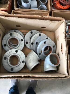 Thread Flange Sch 40 Galvanized Cast Iron 3'' O.D. x 7-1/2'' IPS GCF3