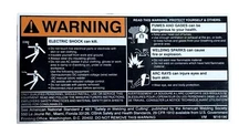 Lincoln Electric 9SM16196 DECAL-WARNING M16196 Sticker