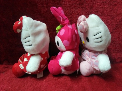 RARE! Vintage 2002 Hello Kitty My Melody McDonald's Reversible Plush Set 3 - Picture 4 of 11