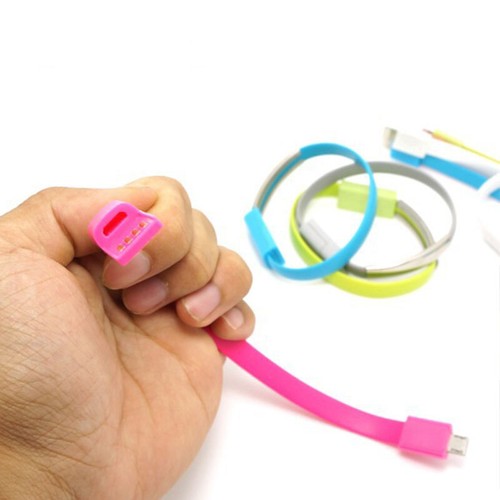 Bracelet Wrist Band USB Charging Charger Data Cable Cord For iPhone/Android - Picture 8 of 18