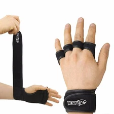 Hand Grip PAIR Weight Lifting Pads Workout Gloves Gym Fitness Pro Palm Grip 